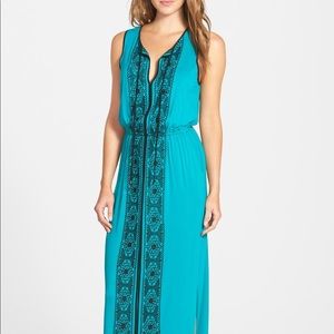 Adrianna Papell embroidered maxi dress